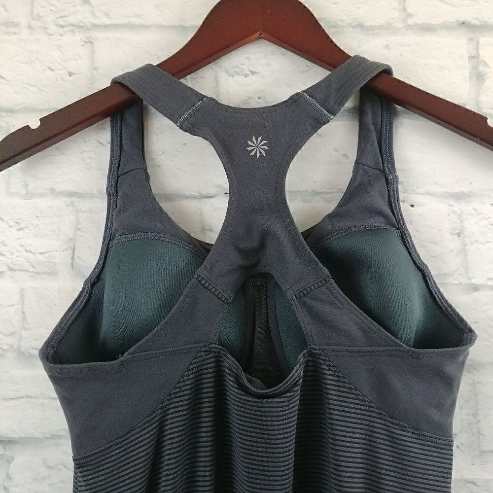 Athleta Skills & Drills Tank Top Gray Small Fit - Picture 4 of 6